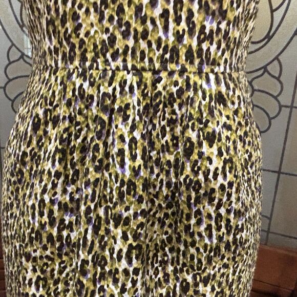 J. Crew Fabiola Abstract Leopard Sheath Dress Size 2 - Picture 9 of 14